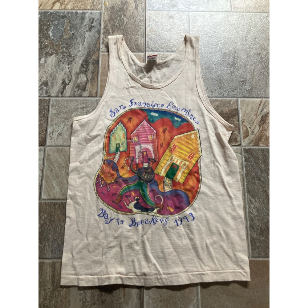 Vintage Fruit of the Loom San Francisco Bay to‎ Breakers 1993 Tank Top Size M